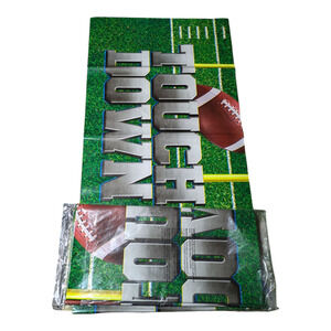 Football Tablecloth - Game Time - 54" x 108" -3PCS Brand New Sealed